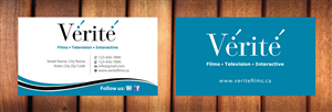 Visitenkarten-Design von Sbss für Vérité Films Inc. | Design: #1216583