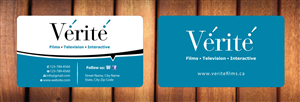 Business Card Design by Sbss for Vérité Films Inc. | Design: #1216589