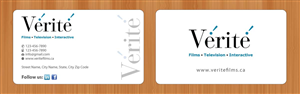 Business Card Design by Sbss for Vérité Films Inc. | Design: #1216591