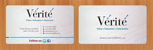 Business Card Design by Sbss for Vérité Films Inc. | Design: #1216595