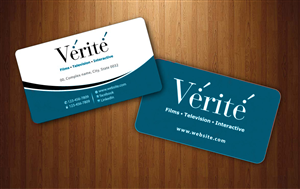 Visitenkarten-Design von Sbss für Vérité Films Inc. | Design: #1216972