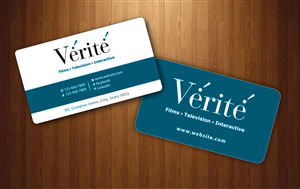 Business Card Design by Sbss for Vérité Films Inc. | Design: #1216974