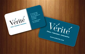 Business Card Design by Sbss for Vérité Films Inc. | Design: #1216976