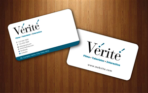 Visitenkarten-Design von Sbss für Vérité Films Inc. | Design: #1216977
