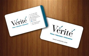 Visitenkarten-Design von Sbss für Vérité Films Inc. | Design: #1216978