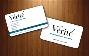 Visitenkarten-Design von Sbss für Vérité Films Inc. | Design: #1216981