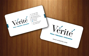 Visitenkarten-Design von Sbss für Vérité Films Inc. | Design: #1216983
