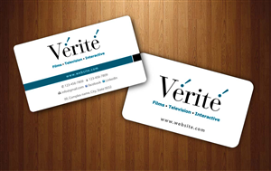 Visitenkarten-Design von Sbss für Vérité Films Inc. | Design: #1216988