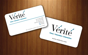 Visitenkarten-Design von Sbss für Vérité Films Inc. | Design: #1216989