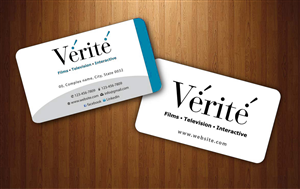 Visitenkarten-Design von Sbss für Vérité Films Inc. | Design: #1216994