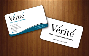 Business Card Design by Sbss for Vérité Films Inc. | Design: #1216995