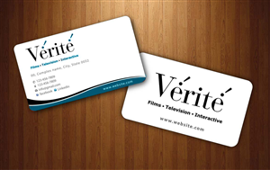 Business Card Design by Sbss for Vérité Films Inc. | Design: #1216997
