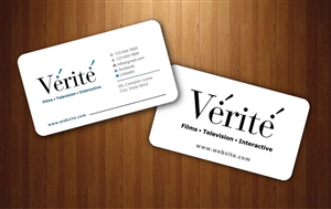 Visitenkarten-Design von Sbss für Vérité Films Inc. | Design: #1216999