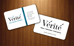 Visitenkarten-Design von Sbss für Vérité Films Inc. | Design: #1217002