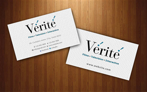 Visitenkarten-Design von Sbss für Vérité Films Inc. | Design: #1217008