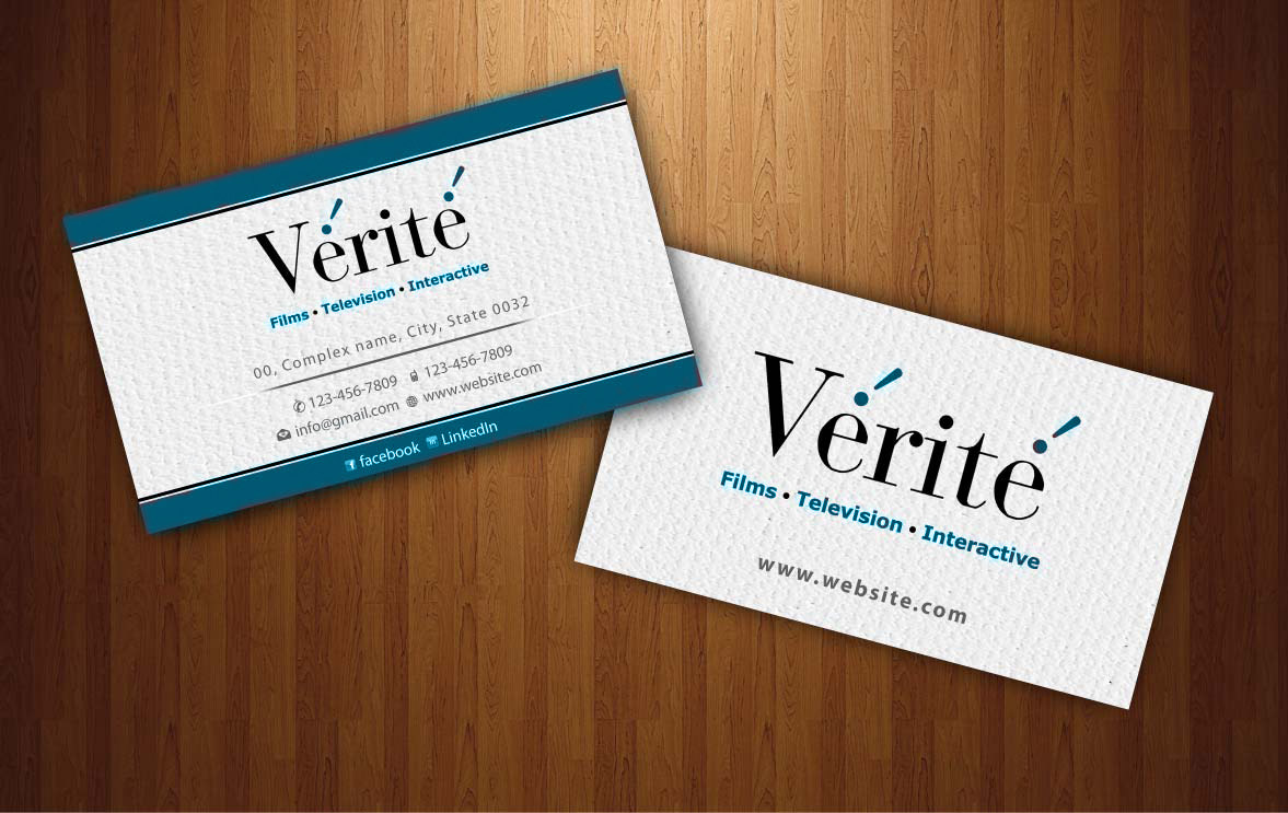 Design de Carte de Visite par Sbss pour Vérité Films Inc. | Design #1217010