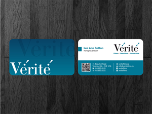 Visitenkarten-Design von Atvento Graphics für Vérité Films Inc. | Design: #1214465