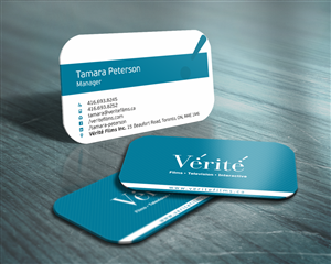 Visitenkarten-Design von HYPdesign für Vérité Films Inc. | Design: #1208005