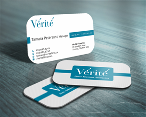 Visitenkarten-Design von HYPdesign für Vérité Films Inc. | Design: #1208006