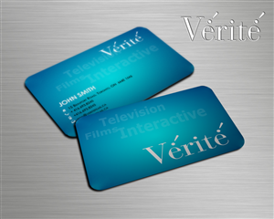 Visitenkarten-Design von Sarah Mathews für Vérité Films Inc. | Design: #1206891