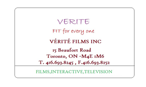 Visitenkarten-Design von jis für Vérité Films Inc. | Design: #1230967