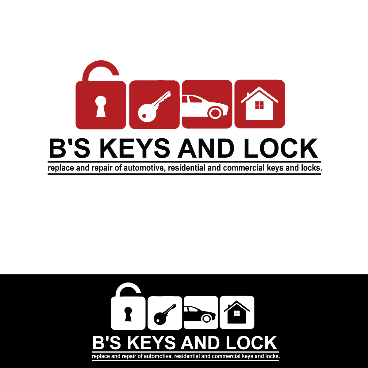 Logo Design by ArmanAly for B''s Keys and Lock | Design #4452309