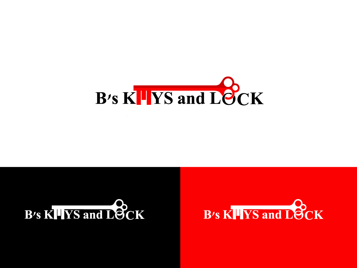 Logo Design by Anyl Thapa for B''s Keys and Lock | Design #4284748