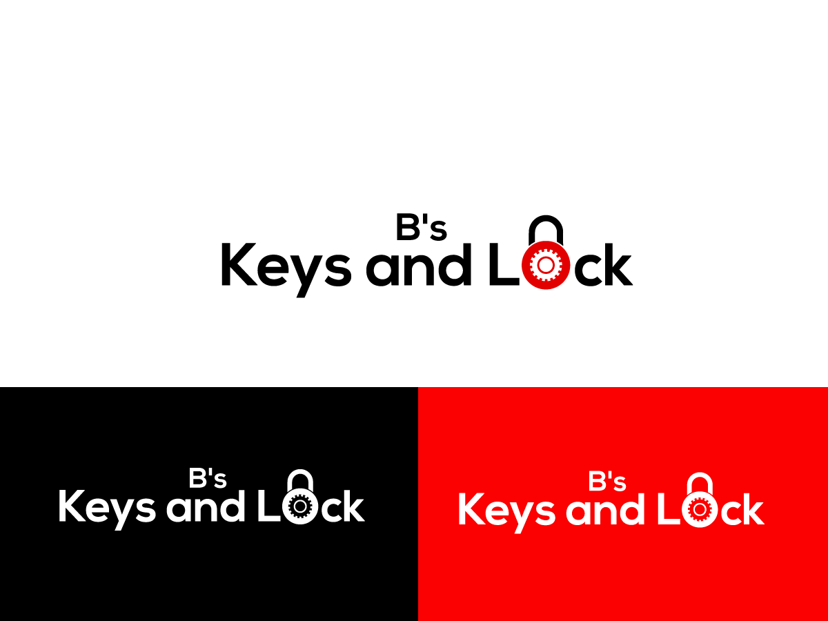 Logo Design by Anyl Thapa for B''s Keys and Lock | Design #4284767