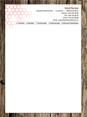 An expert for Professional and Technical Evaluation of Painting Work Needs a New Letterhead Design | Letterhead Design by Sandaruwan