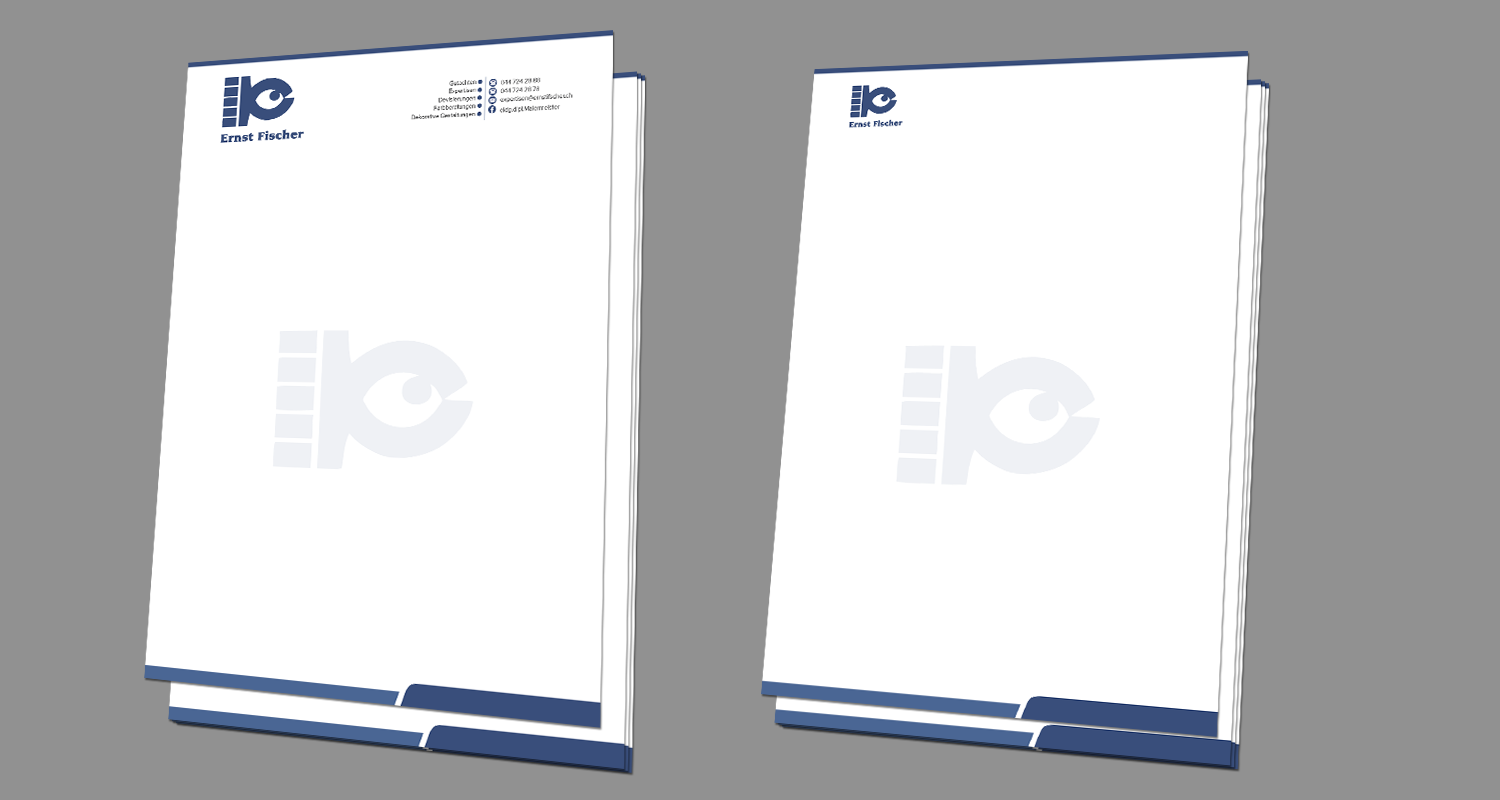 Letterhead Design by kousik for Ernst Fischer Malergeschäft AG | Design #4280260
