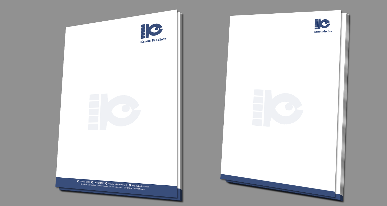 Briefkopf-Design von kousik für Ernst Fischer Malergeschäft AG | Design #4281239