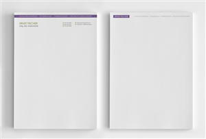 Letterhead Design by logodentity for Ernst Fischer Malergeschäft AG | Design: #4295341