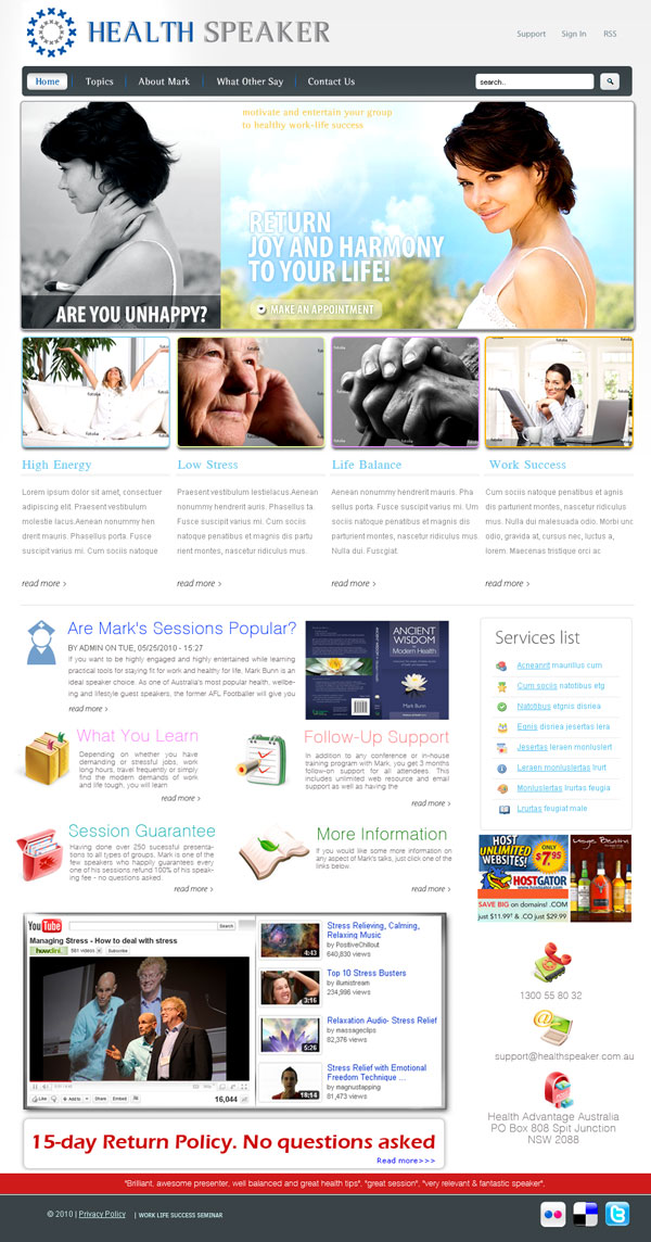 Landing Page Design by Biswajit for HAA | Design #177796