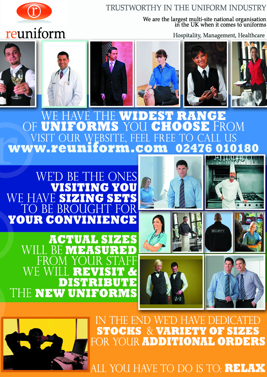 Broschüren-Design von RCDesigns für REUNIFORM | Design #182078