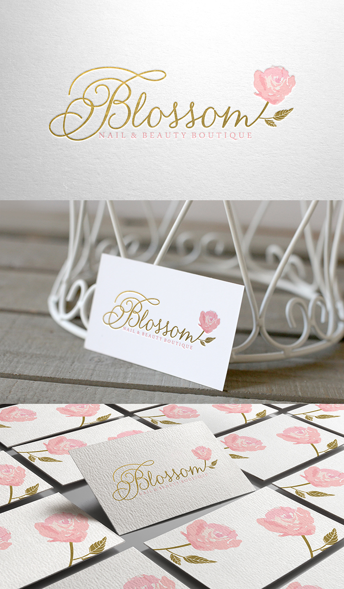 Logo Design by Merry_Elle for Blossom Nail & Beauty Boutique  | Design #4299533
