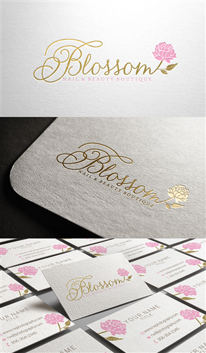 Logo Design by Merry_Elle for Blossom Nail & Beauty Boutique  | Design: #4299571