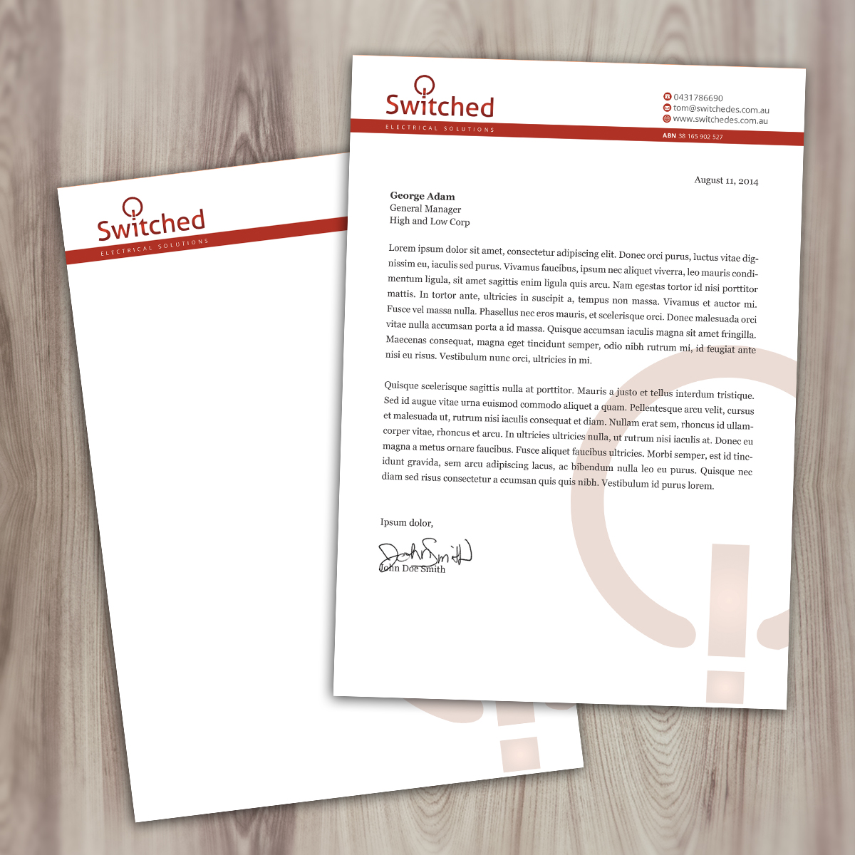 Letterhead Design by Nelsur for this project | Design #4286324