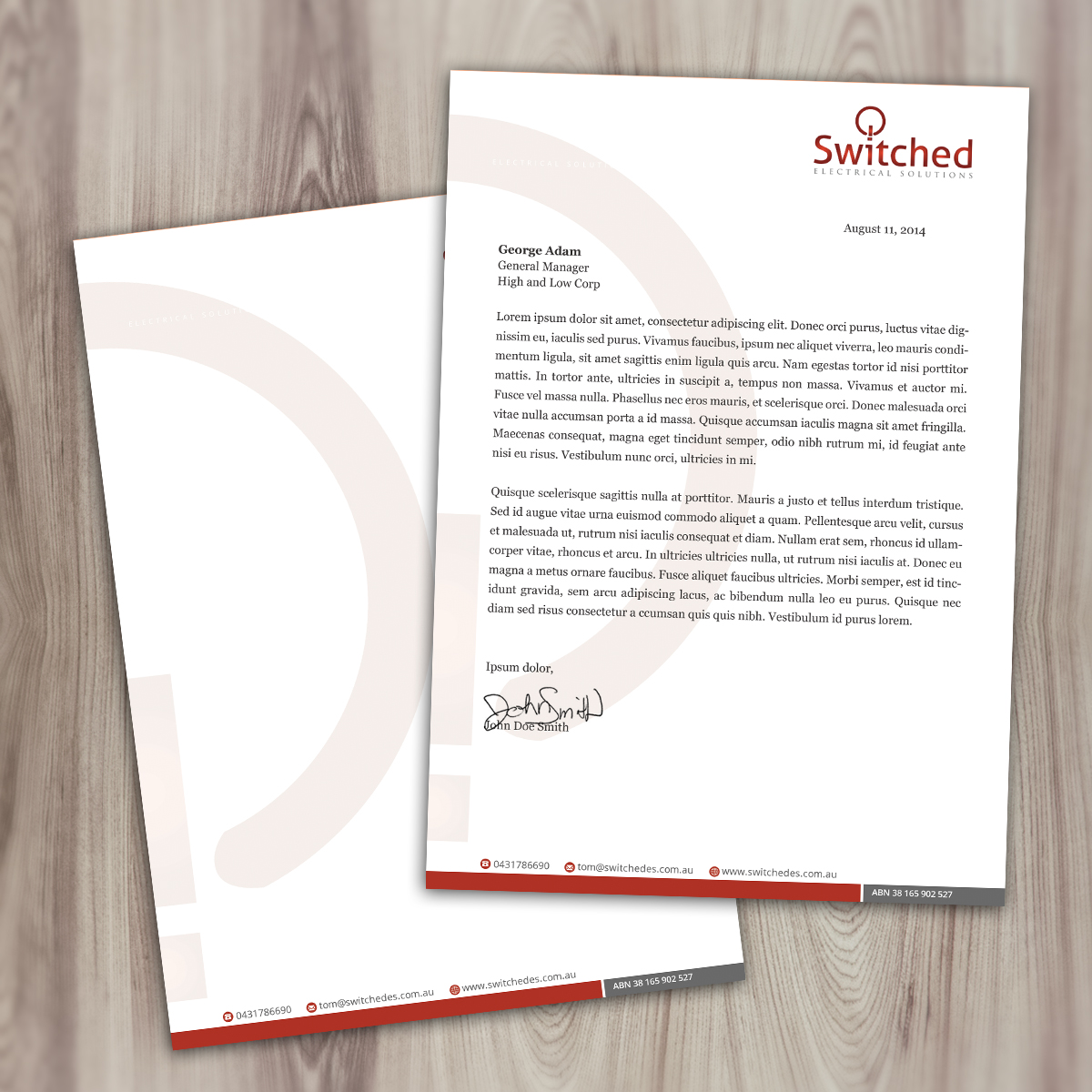 Letterhead Design by Nelsur for this project | Design #4286387