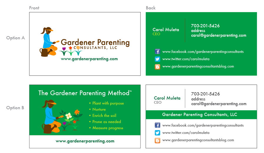 Graphic Design by TSEdesign for Gardener Parenting Consultants, LLC | Design #4431082