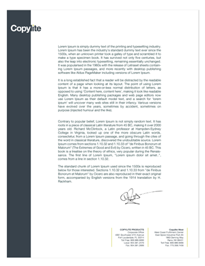 Stationery Design by MDS - bonusplusdesign.com for Copylite Products | Design: #183473