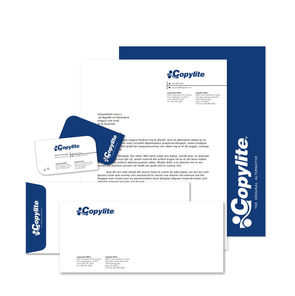 Diseño de Papelería por mag wong para Copylite Products | Diseño #183865