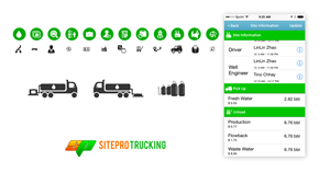 SitePro Trucking App | Design Application par fueldesignyard
