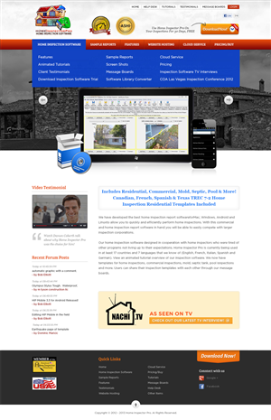 Home Inspector Software Site Design | Diseño Web por Mayank Patel
