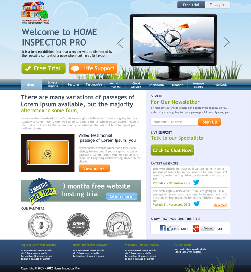Masculine, Modern, Home Inspection Web Design for Home Inspector Pro ... Masculine, Modern, Home Inspection Web Design for Home Inspector Pro ...