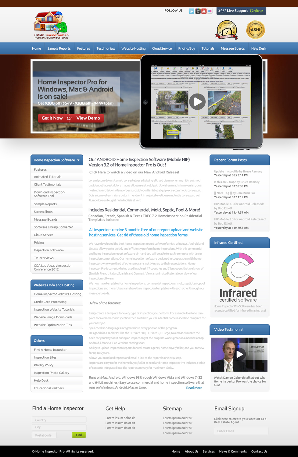 Masculine, Modern, Home Inspection Web Design for Home Inspector Pro ... Masculine, Modern, Home Inspection Web Design for Home Inspector Pro ...