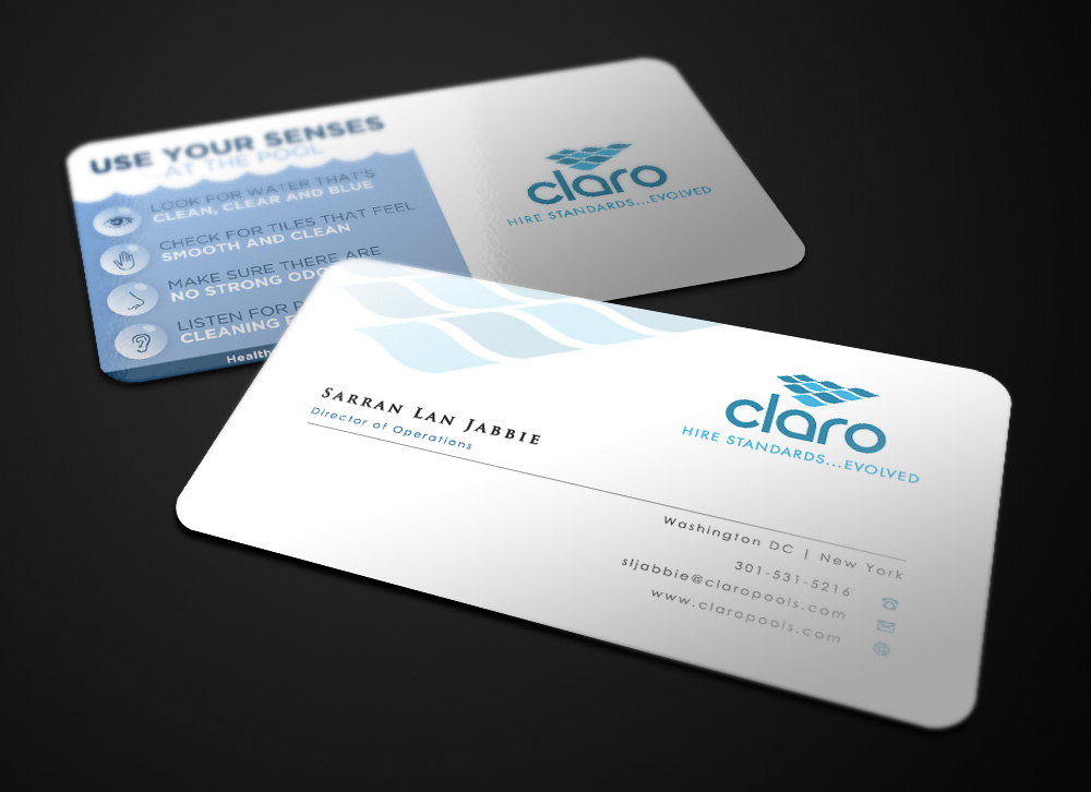 Business Card Design by Eggo May P for CLARO | Design #4286310