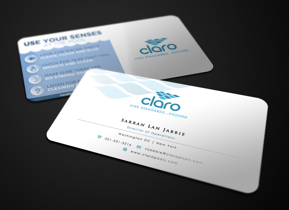 Business Card Design by Eggo May P for CLARO | Design #4286312