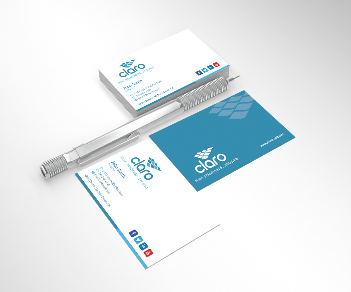 Business Card Design by Sarah Haroon for CLARO | Design #4271611