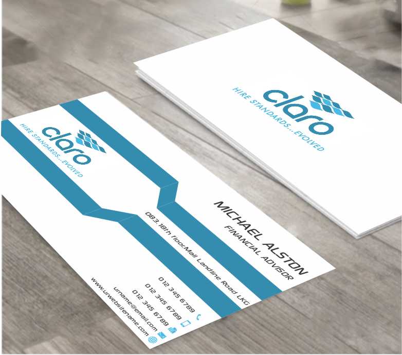 Business Card Design by AwsomeD for CLARO | Design #4288266