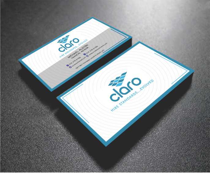 Business Card Design by AwsomeD for CLARO | Design #4288269